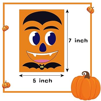 Amazon.com: Happy Storm Pumpkin Stickers for Kids, 24 Sheets